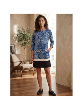 LK BENNETT Snorkel Prague Silk Snake Print Sheath Mini Dress Sz 2